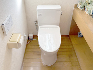 トイレリフォーム 壁リモコンで使いやすく、節水も叶えたトイレ